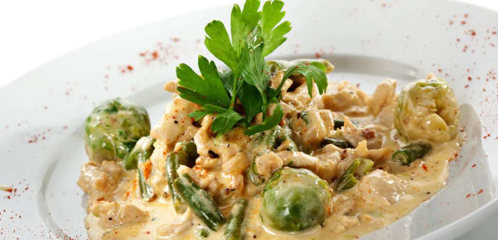 Chicken Fricassee With Corn Basil