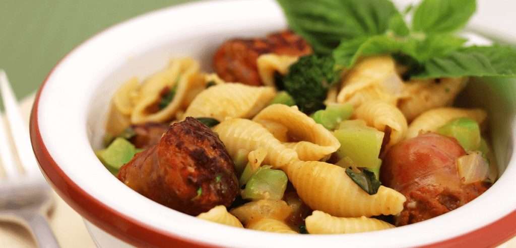 Broccoli with Pasta and Sausage Sauté