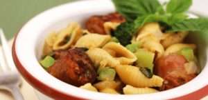 Broccoli with Pasta and Sausage Sauté